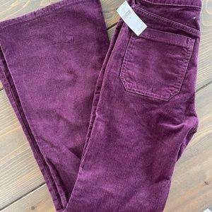 Girls Eggplant Corduroy Flares